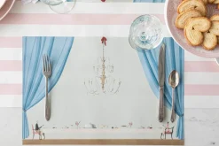 Laura Stoddart Table for Two Pad of 18 Paper Placemats- Placemats