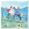 Emma Ball Tandem Ride Greetings Card- Greeting Cards