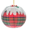 St. Nicolas Tartan Plum Pudding Decoration- Christmas Decorations|Seasonal Decor