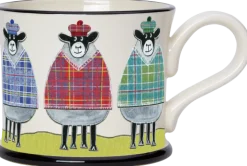 Moorland Pottery Tartan Sheep Mug by- Pets|Pets