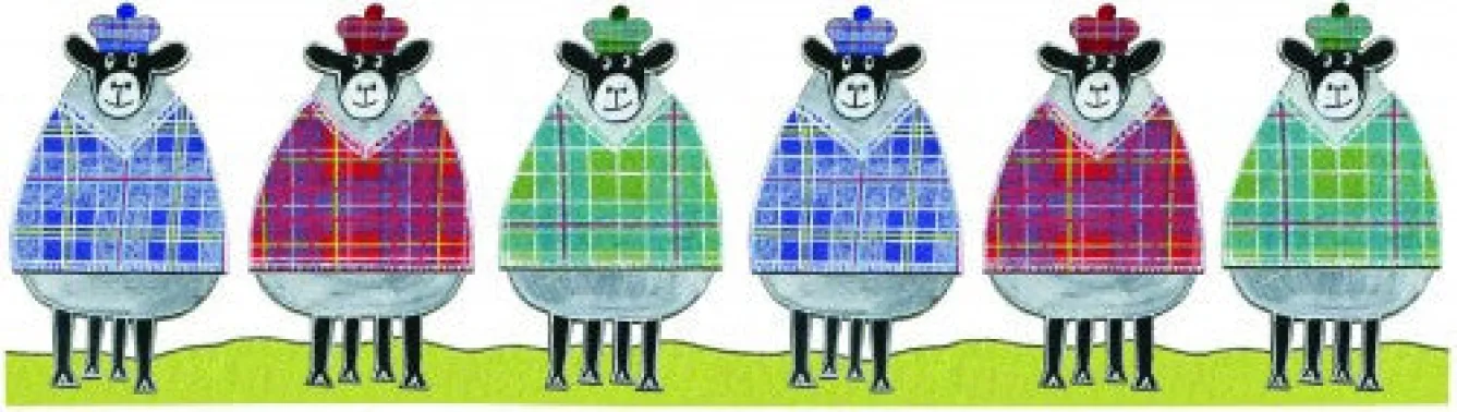 Moorland Pottery Tartan Sheep Mug by- Pets|Pets
