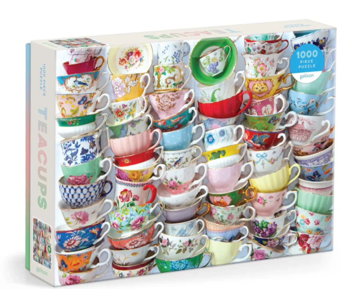 Chronicle Books Teacups 1000 Piece Jigsaw Puzzle- Puzzles|Tea