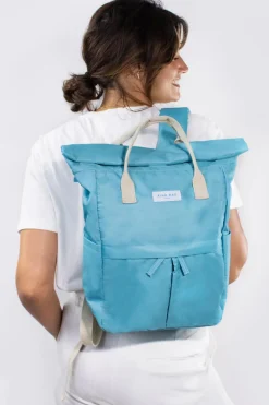 Kind Bag London Teal Hackney Medium Backpack- Bags