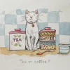 Two Bad Mice Tea or Coffee? Greetings Card- Greeting Cards