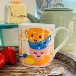 Mclaggan Smith Tea Party Bone China Mug- Tea|Whimsical
