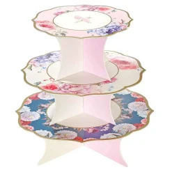 Talking Tables Tea Party Floral Cake Stand- Picnic|Serving Plates & Boards