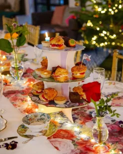 Talking Tables Tea Party Floral Cake Stand- Picnic|Serving Plates & Boards