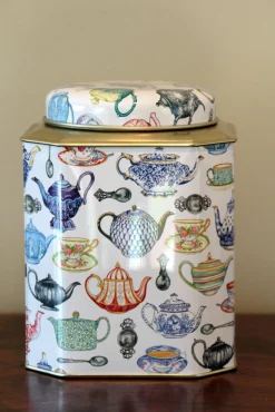 Elite Tins Teapot Tea Caddy- Tea|Tea