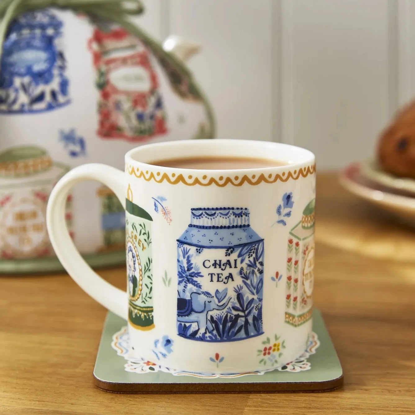 Ulster Weavers Tea Tins Coasters - Set of 4- Coasters