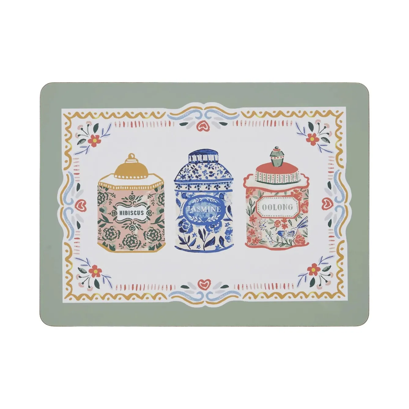 Ulster Weavers Tea Tins Set of 4 Placemats- Melamine