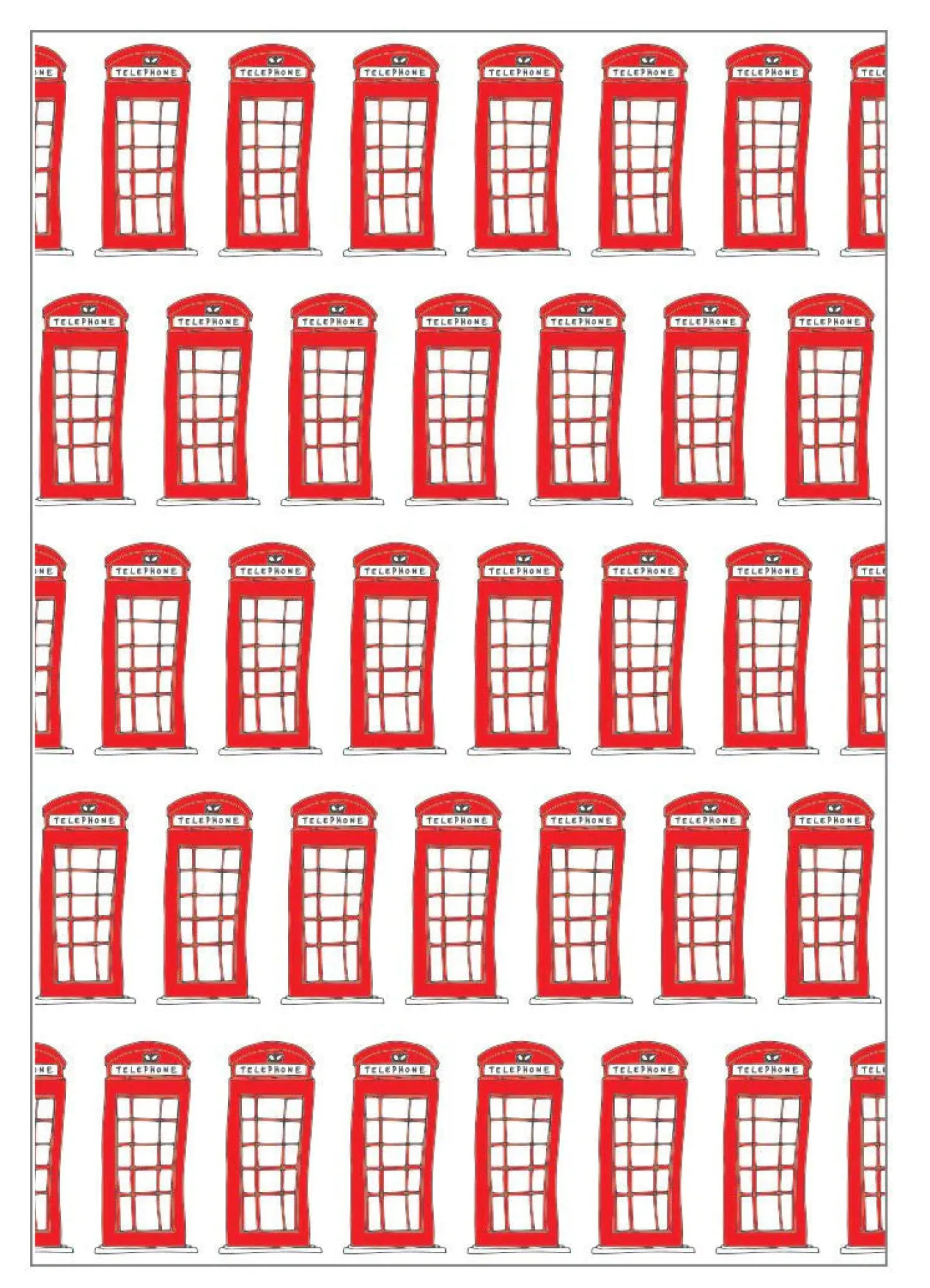 Victoria Eggs Telephone Boxes Greeting Card- Stationery|Greeting Cards