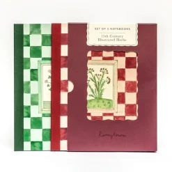 Roomytown 15th Century Illustrated Herbs Set of 2 Notebooks- Stationery