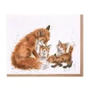 Wrendale Designs 'The Bedtime Kiss' Blank Greetings Card- Greeting Cards