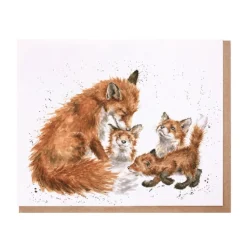 Wrendale Designs 'The Bedtime Kiss' Blank Greetings Card- Greeting Cards