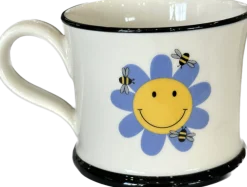 Moorland Pottery The Bee's Knees is my Happy Place Mug by- Tea|Whimsical