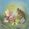 Moongazer Cards The Book Faeire Greeting Card- Greeting Cards