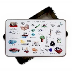 Yeti The Cat's Alphabet Storage Tin- Storage Caddies|Storage
