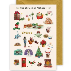 Yeti The Christmas Alphabet Christmas Card- Christmas|Greeting Cards