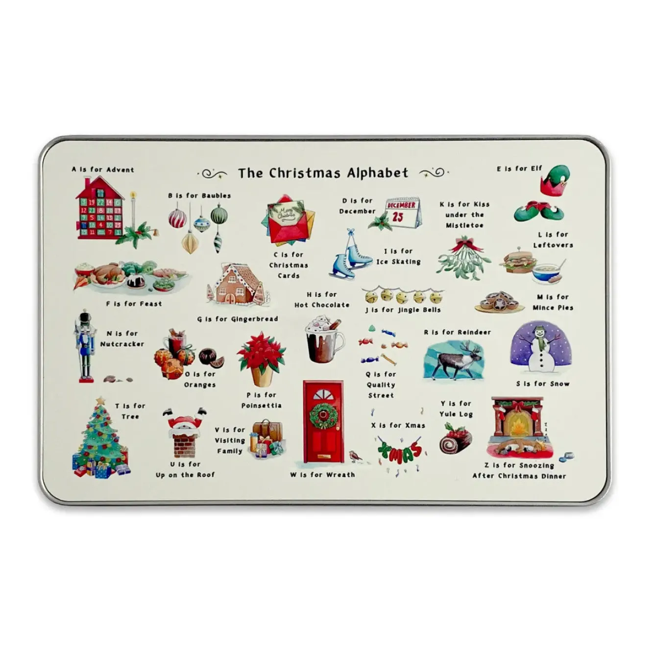 Yeti The Christmas Alphabet Storage Tin- Christmas|Storage Caddies