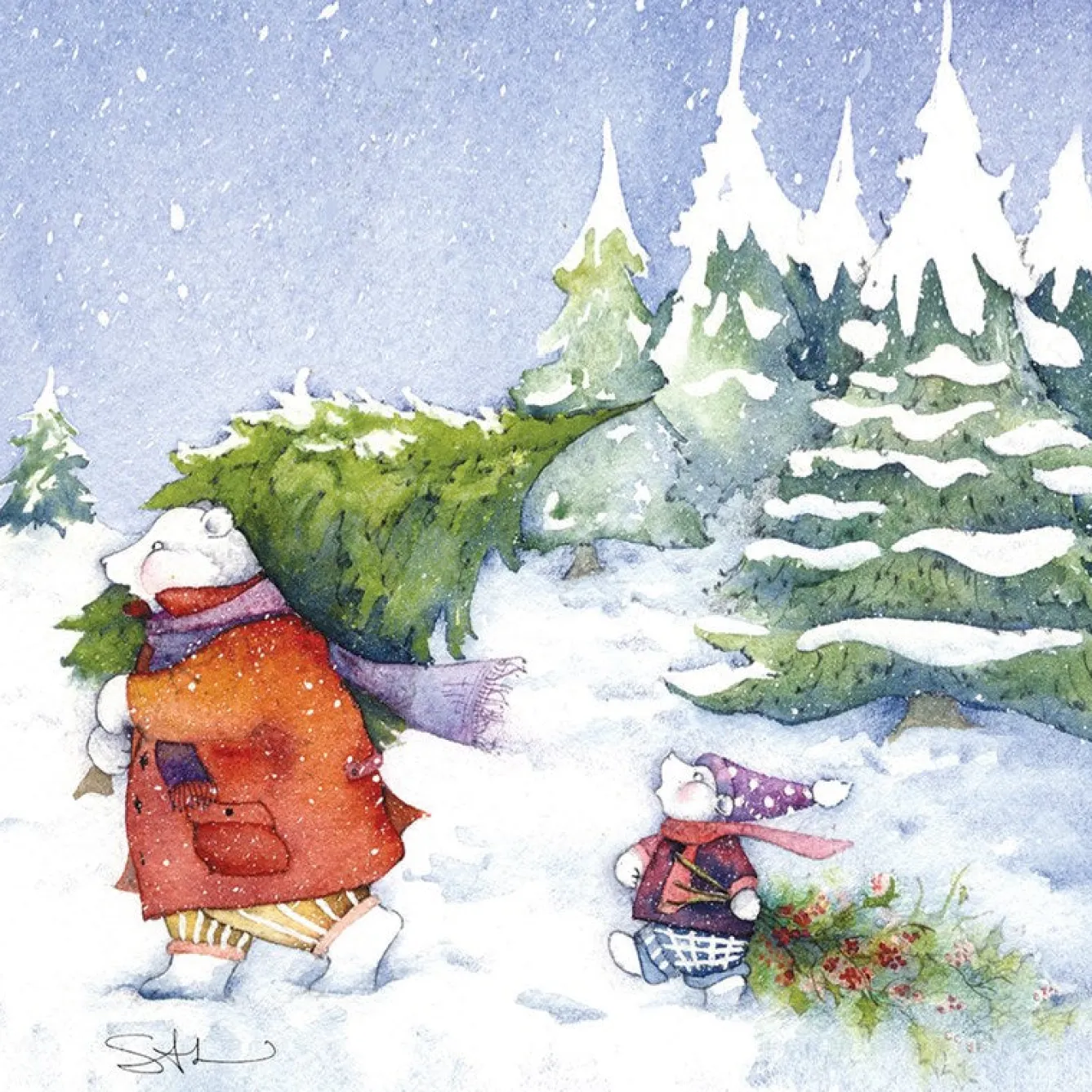 Moongazer Cards The Christmas Tree Greeting Card- Christmas Cards|Greeting Cards