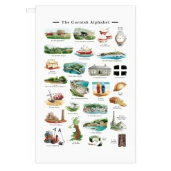 Yeti The Cornish Alphabet Tea Towel- Tea|Tea Towels