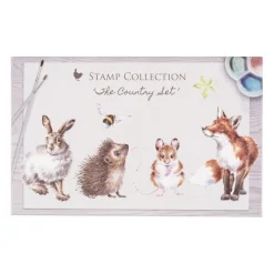 Wrendale Designs The Country Set Ink Stamp Set- Stationery|Crafts