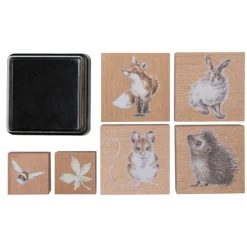 Wrendale Designs The Country Set Ink Stamp Set- Stationery|Crafts