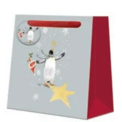 Penny Kennedy The Curious Inksmith Penguin Joy Medium Gift Bag- Stationery