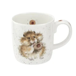 Wrendale Designs 'The Diet Starts Tomorrow' Bone China Mug- Flowers & Garden|Animals