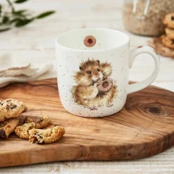 Wrendale Designs 'The Diet Starts Tomorrow' Bone China Mug- Flowers & Garden|Animals
