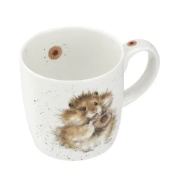 Wrendale Designs 'The Diet Starts Tomorrow' Bone China Mug- Flowers & Garden|Animals