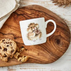 Wrendale Designs 'The Diet Starts Tomorrow' Bone China Mug- Flowers & Garden|Animals
