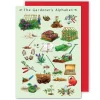Yeti The Gardener's Alphabet Greeting Card- Greeting Cards
