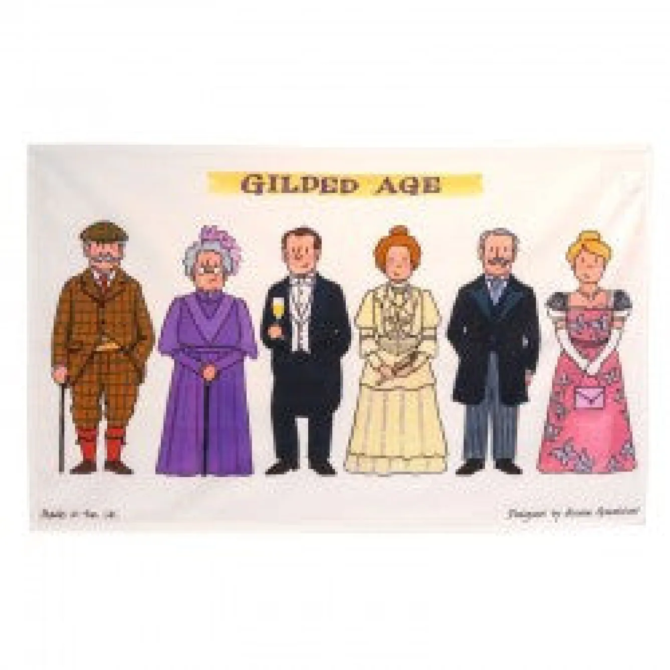 Alison Gardiner The Gilded Age Tea Towel- Tea|Tea Towels