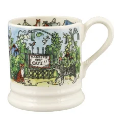 Emma Bridgewater The Good Life In The Garden 1/2 Pint Mug- Whimsical|Flowers & Garden