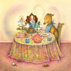 Moongazer Cards The Greedy Spaniel Greeting Card- Greeting Cards