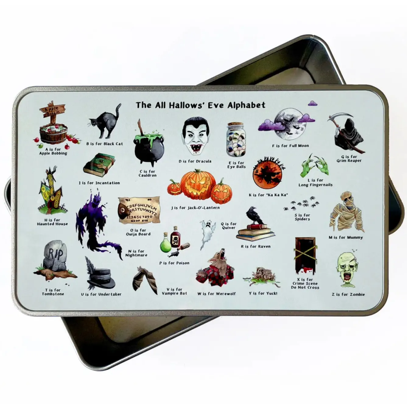 Yeti The Halloween Alphabet Storage Tin- Halloween|Storage Caddies