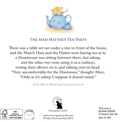 Moongazer Cards The Mad Hatter's Tea Party Greeting Card- Greeting Cards