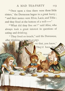 Madame Treacle The Mad Hatter's Tea Party Greetings Card- Greeting Cards