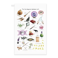 Yeti The Magical Alphabet Tea Towel- Tea|Tea Towels