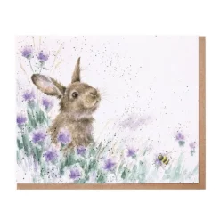 Wrendale Designs 'The Meadow' Rabbit Blank Greetings Card- Greeting Cards