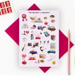 Yeti The Mother's Alphabet Greeting Card- Mother's Day|Mother's Day
