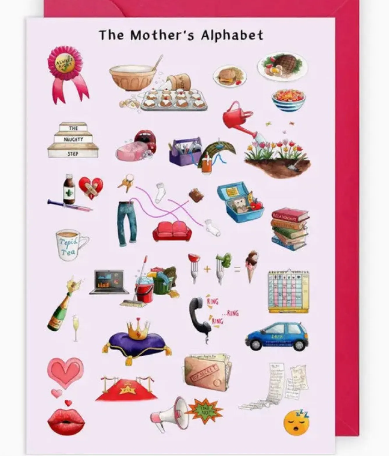 Yeti The Mother's Alphabet Greeting Card- Mother's Day|Mother's Day