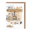Wrendale Designs 'There's no Place Like Home' Cat and Dog  Blank Greetings Card- Greeting Cards