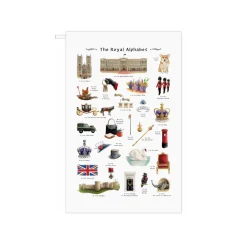 Yeti The Royal Alphabet Tea Towel- Tea|Tea Towels