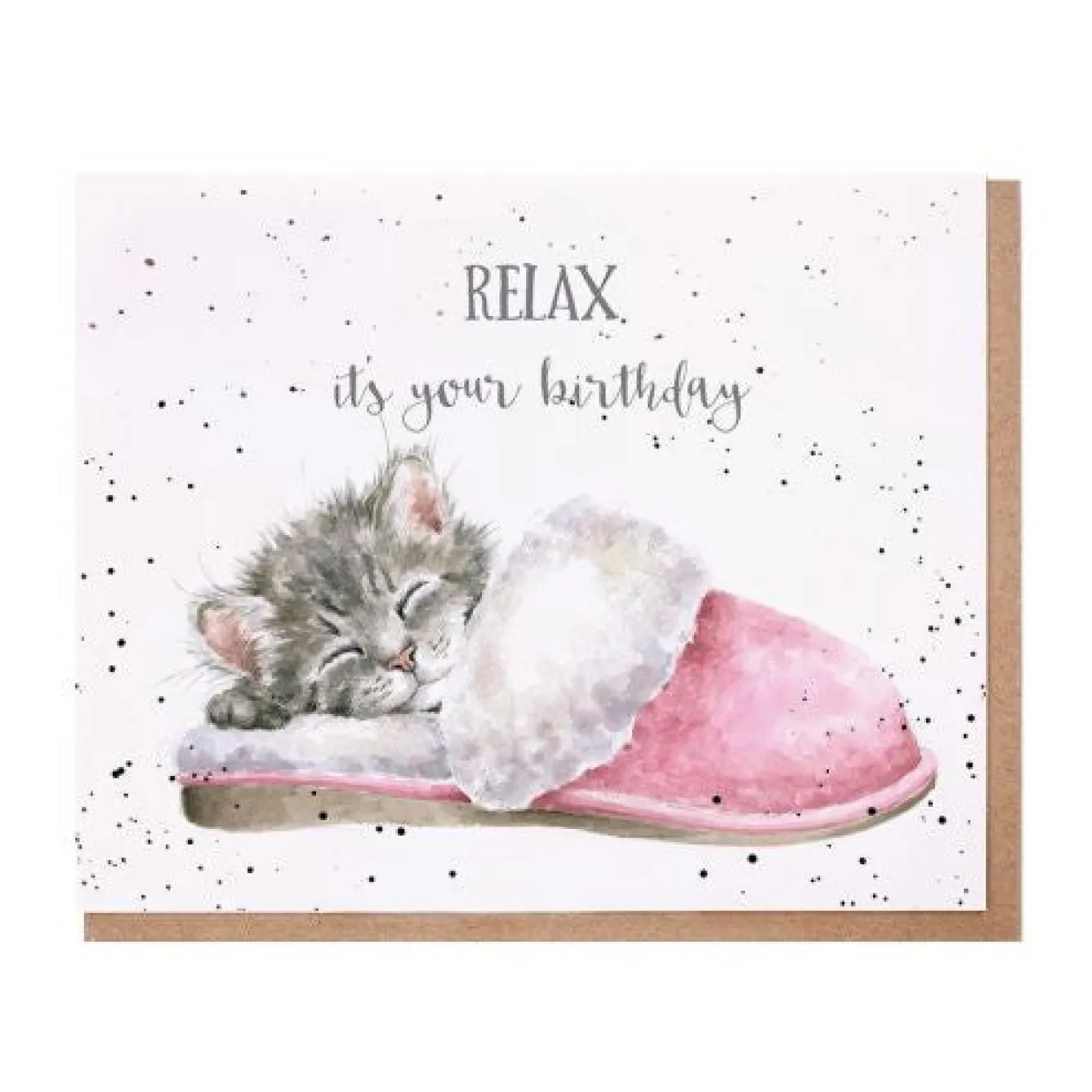 Wrendale Designs 'The Sleepy Kitten' Birthday Greetings Card- Greeting Cards