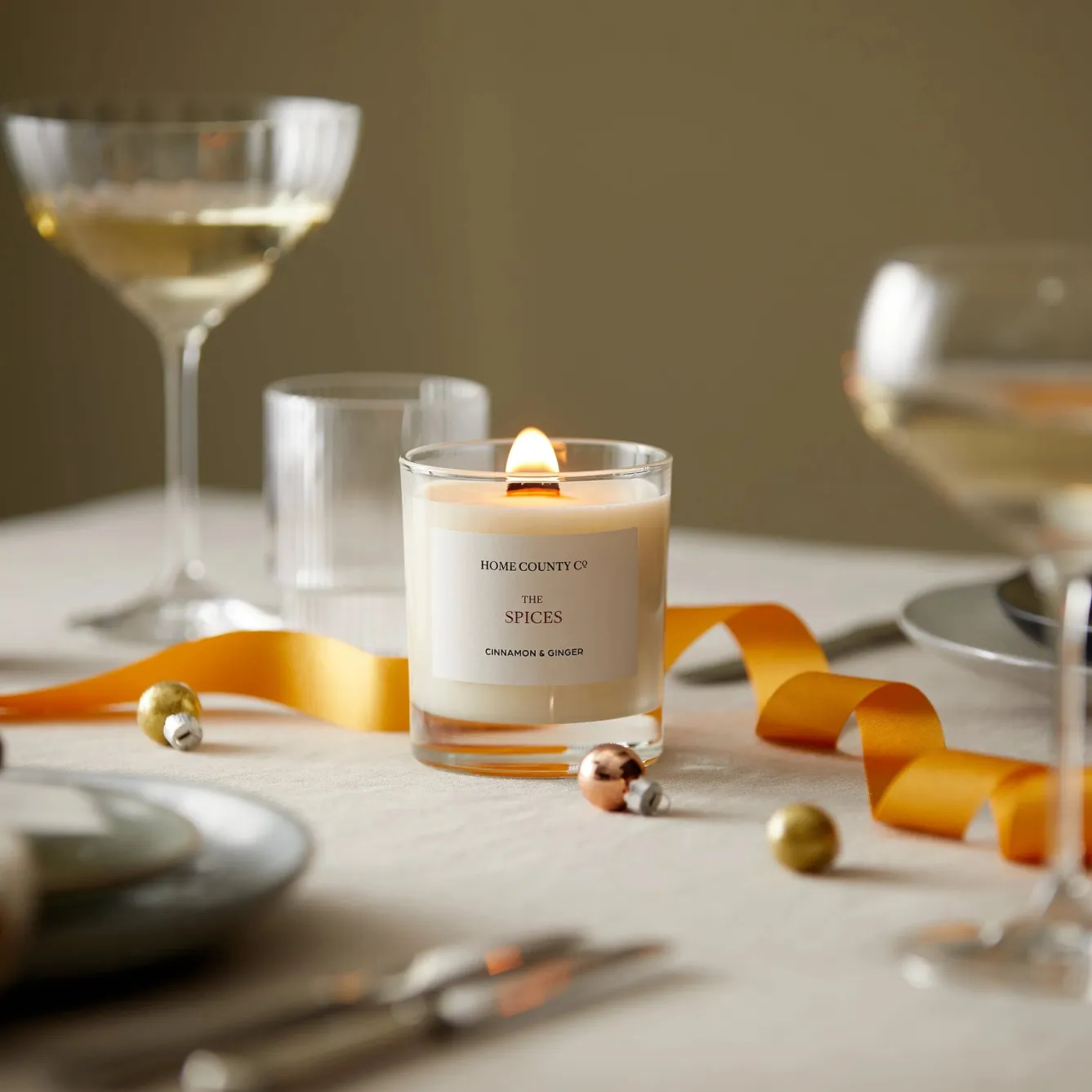 Home County Candles The Spices Candle - Cinnamon & Ginger- Christmas|Home Fragrance
