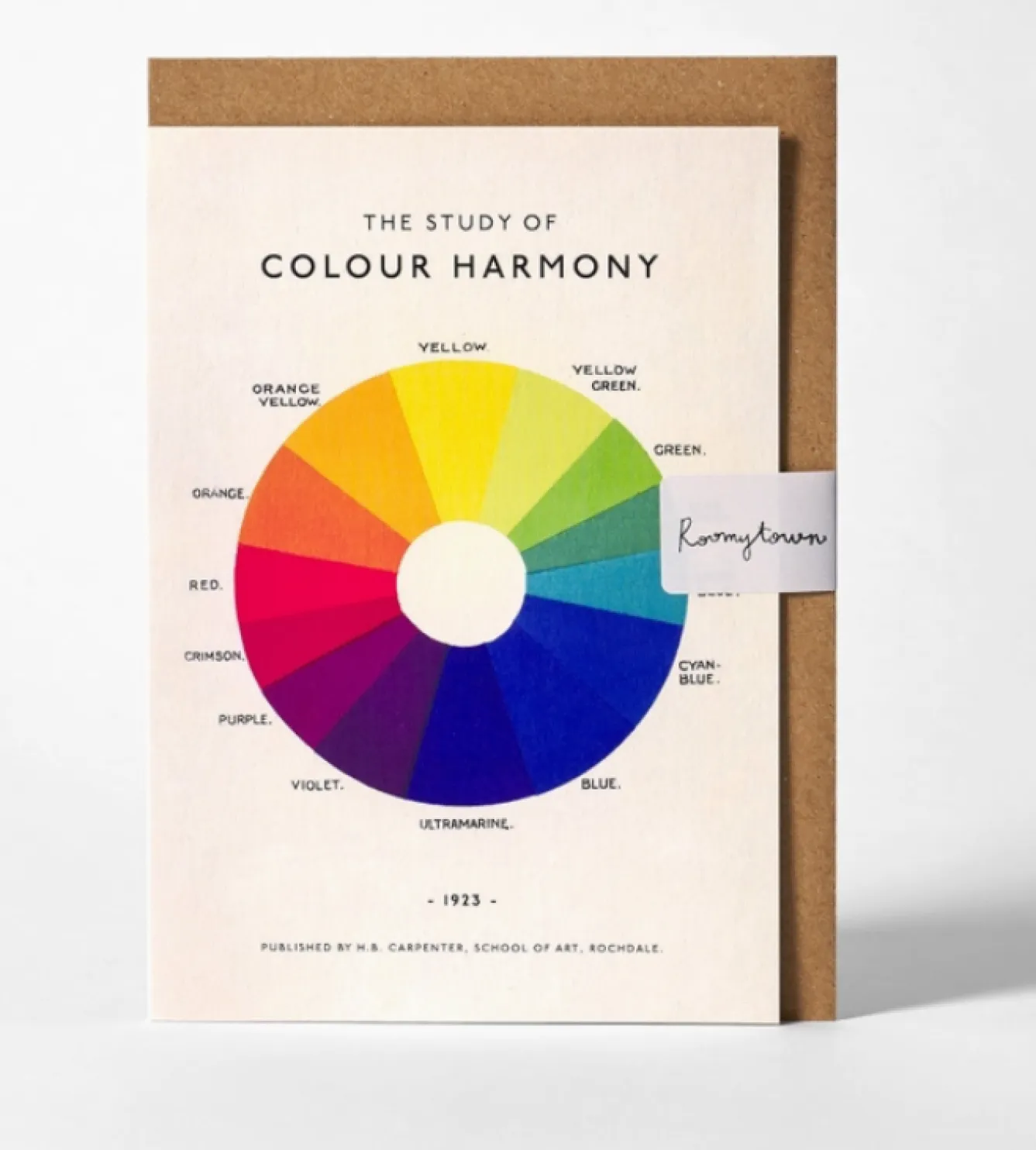 Roomytown The Study of Colors Greetings Card- Greeting Cards