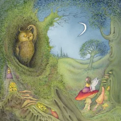 Moongazer Cards The Thoughtful Faerie Greeting Card- Greeting Cards