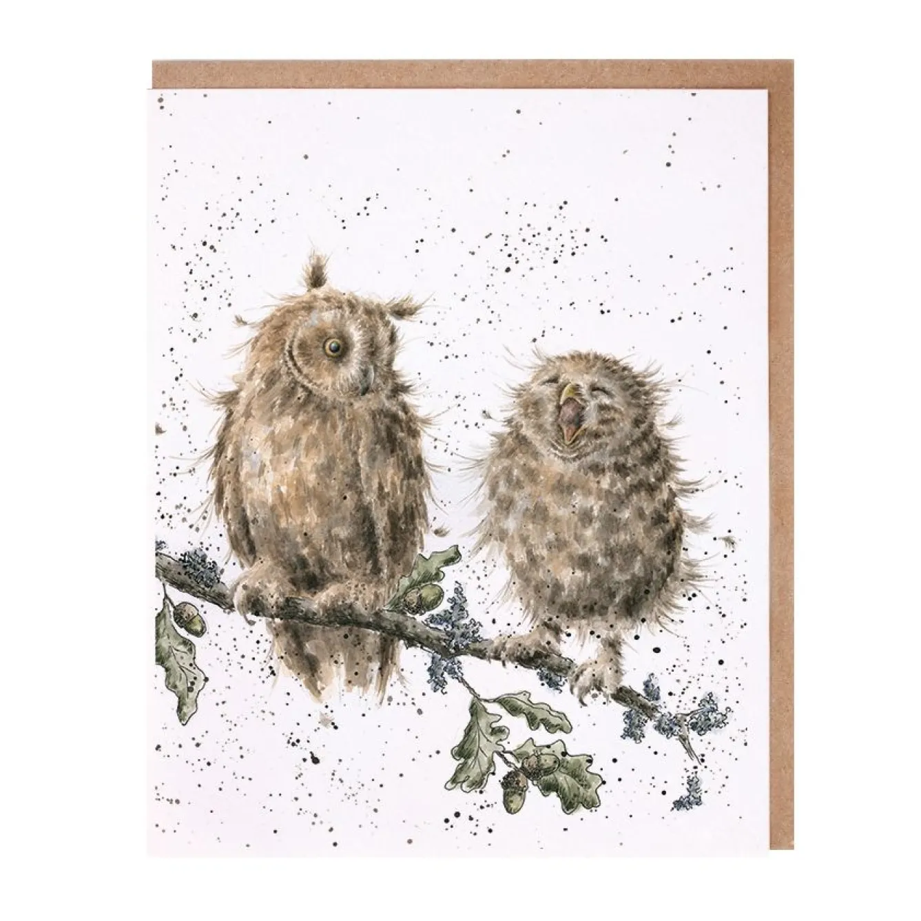 Wrendale Designs 'The Twits' Owl Greetings Card- Greeting Cards